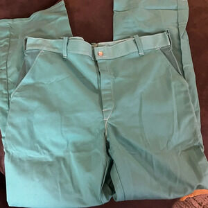 Mens Westex FR 7-A Flame Resistant Welding Works Pants in Green Size 34x32